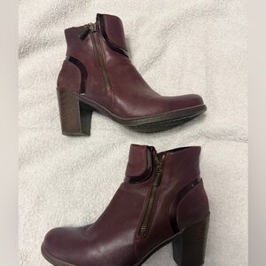 Women's Burgundy Dromedaris Ankle Boots